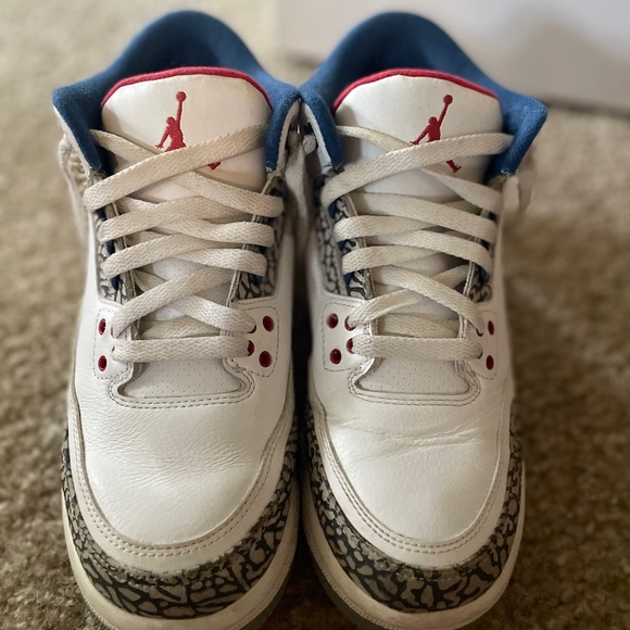 Air Jordan 3 Retro OG BG. True Blue - Picture 1 of 9